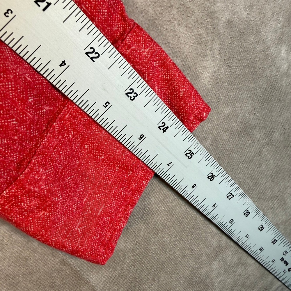 Lauren Jeans Co Ralph Lauren Button Down Women XL Red Cotton Long Sleeve Preppy - Picture 8 of 8